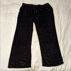 Juicy Couture Black Velour Pajama Pants